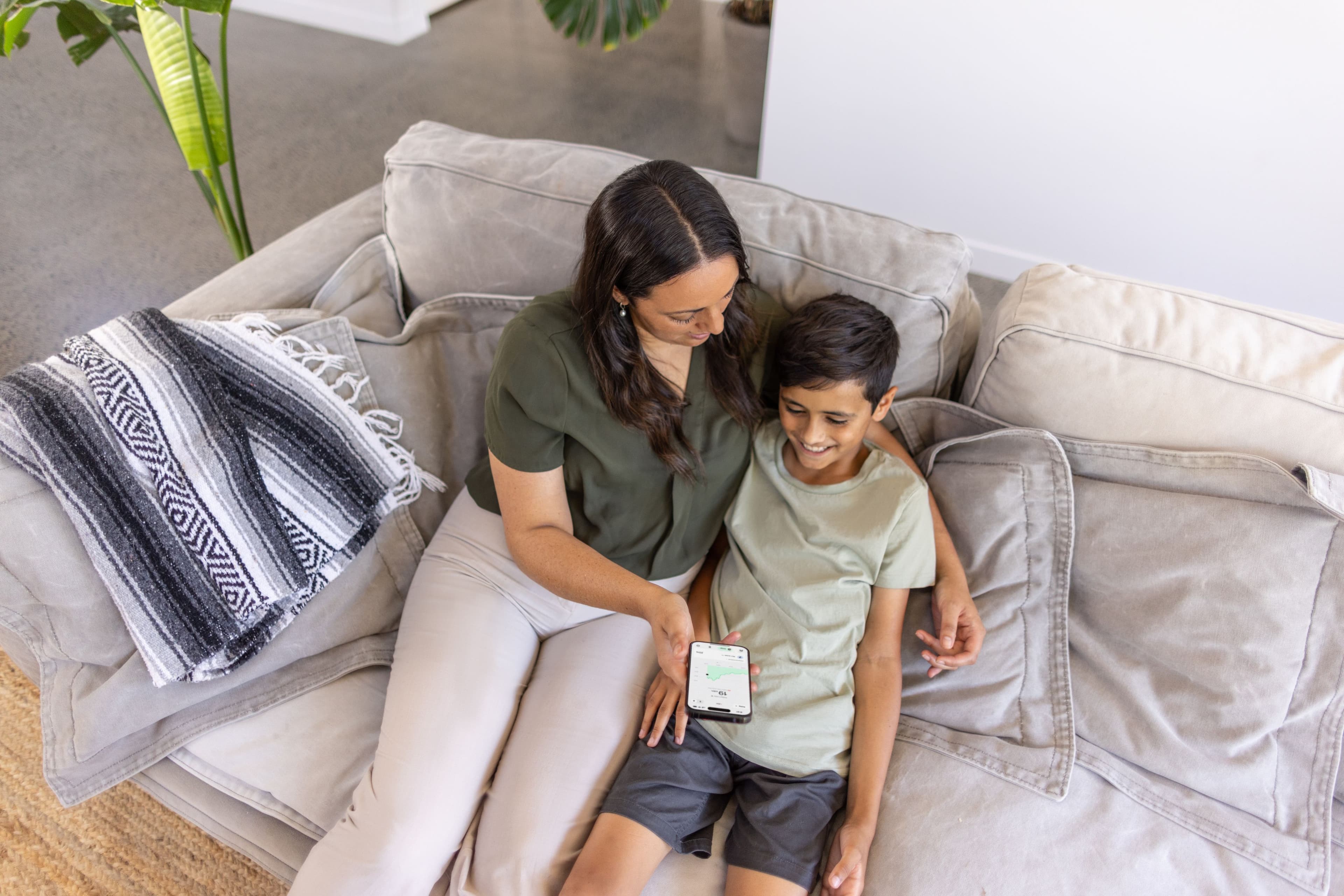 Family using Basis app at home